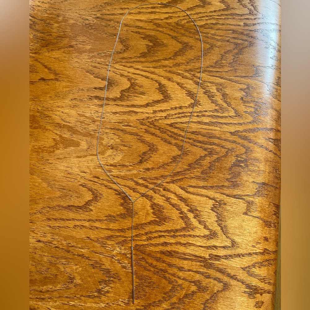 Catbird silver bar chain long necklace